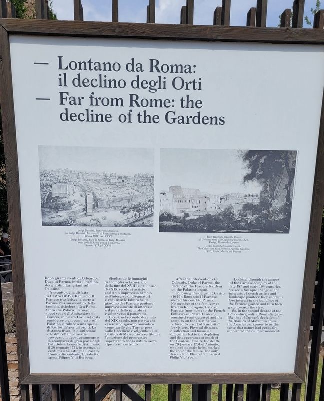 Lontano da Roma: il declino degli Orti / Far from Rome: the decline of the Gardens Marker image. Click for full size.