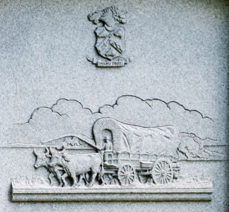 Closeup of Sculpture on the McKay Monument. Click for full size. Closeup of Sculpture on the McKay Monument image. Click for full size.