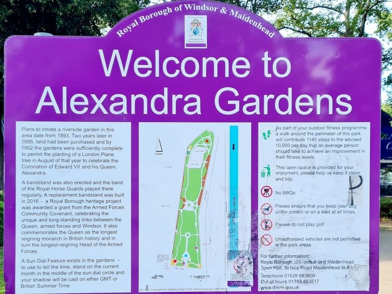 Welcome to Alexandra Gardens Marker image. Click for full size.