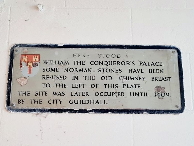 William The Conqueror's Palace Marker. Click for full size. William The Conqueror's Palace Marker image. Click for full size.
