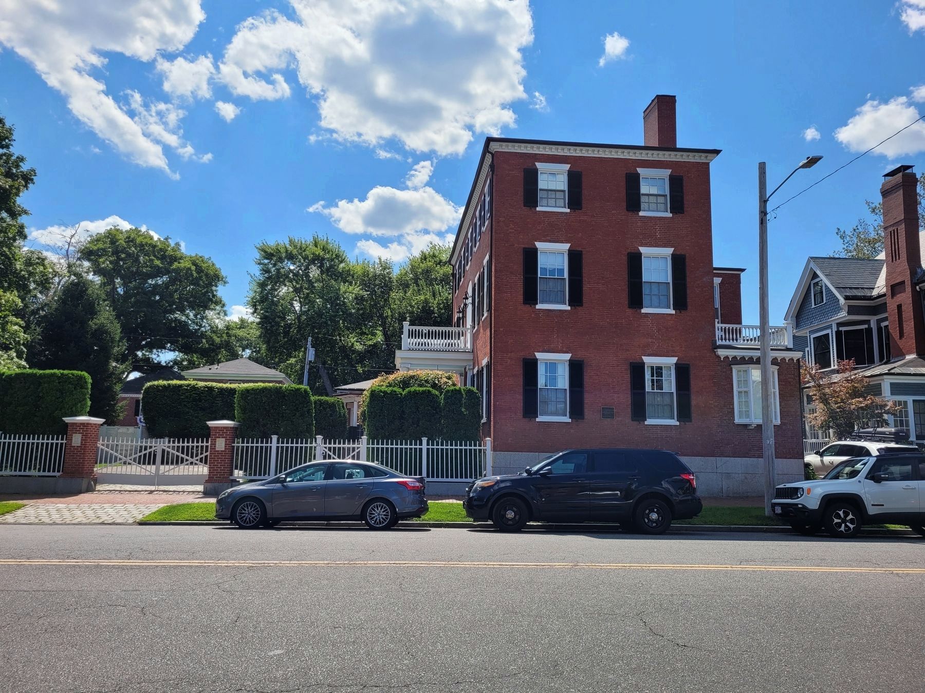 Joseph Story House showing marker. Click for full size. Joseph Story House showing marker image. Click for full size.