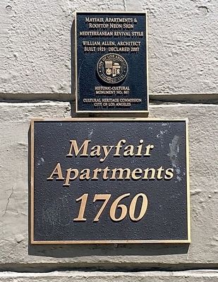 Mayfair Apartments Marker image. Click for full size.