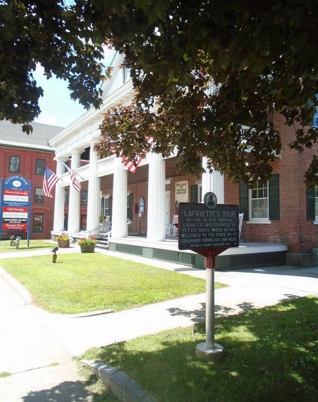 Lafayette's Tour Marker. Click for full size. Lafayette's Tour Marker image. Click for full size.