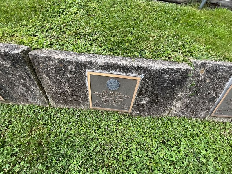 The Katonah American Legion Post 1575 Veterans Memorial Marker [World War II plaque] image. Click for full size.