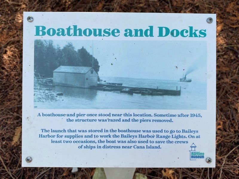 Boathouse and Docks Marker image. Click for full size.