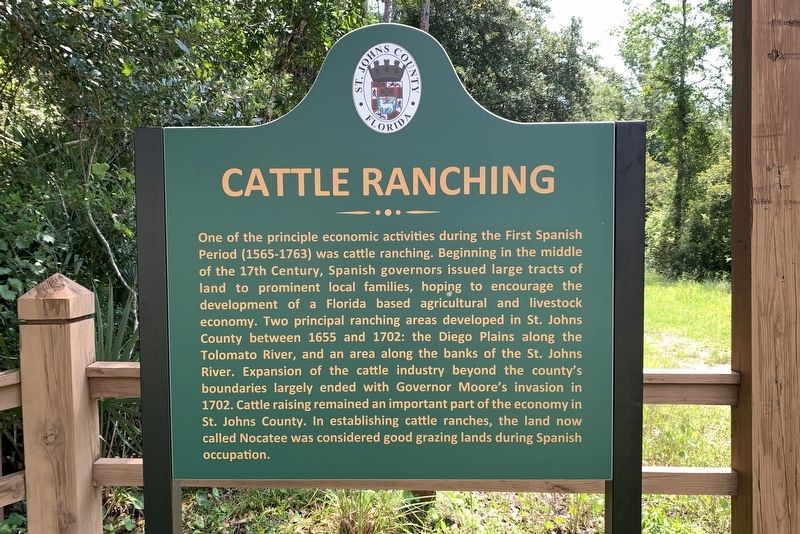 Cattle Ranching Marker image. Click for full size.
