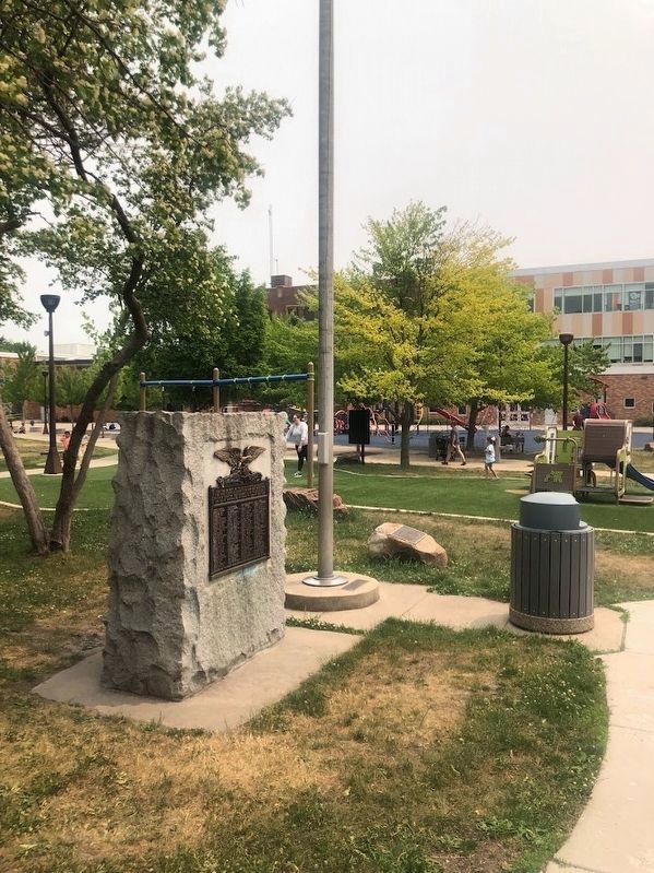Three Memorials in Carroll Park. Click for full size. Three Memorials in Carroll Park image. Click for full size.