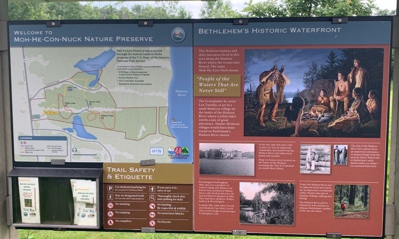 Bethlehem's Historic Waterfront Marker image. Click for full size.
