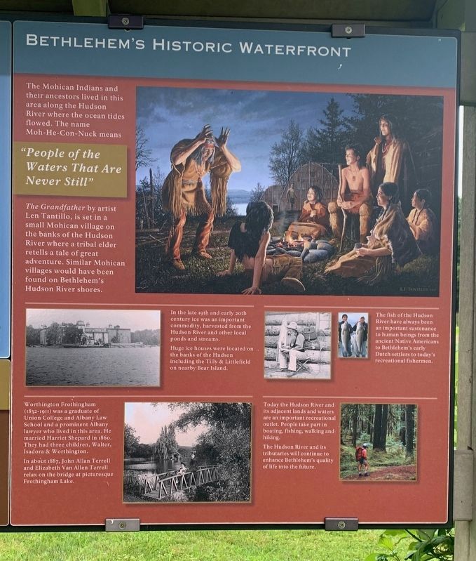 Close-Up of Bethlehem's Historic Waterfront Marker image. Click for full size.