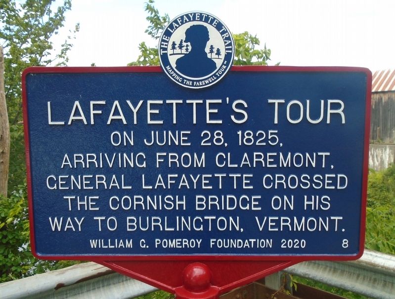 Lafayette's Tour Marker. Click for full size. Lafayette's Tour Marker image. Click for full size.