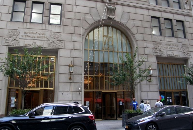 75 Broad Street entrance. Click for full size. 75 Broad Street entrance image. Click for full size.