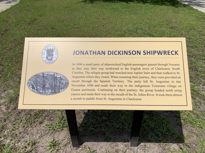 Jonathan Dickinson Shipwreck Marker image. Click for full size.