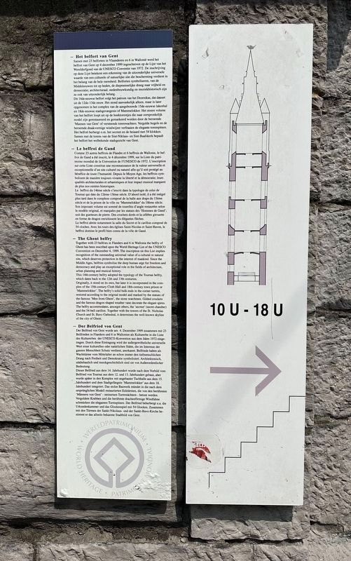 Het belfort van Gent / Le beffroi de Gand / The Ghent Der Belfried von GhentBelfrey / Marker image. Click for full size.