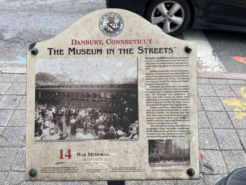 War Memorial Marker. Click for full size. War Memorial Marker image. Click for full size.