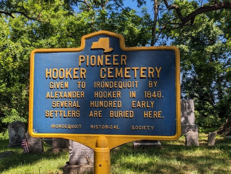 Pioneer Hooker Cemetery Marker image. Click for full size.