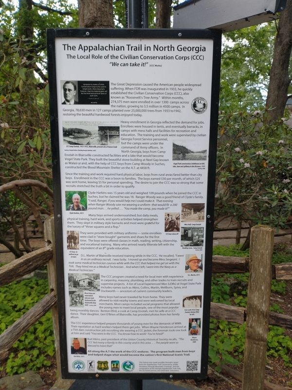 The Appalachian Trail in North Georgia Marker - Panel 4. Click for full size. The Appalachian Trail in North Georgia Marker - Panel 4 image. Click for full size.