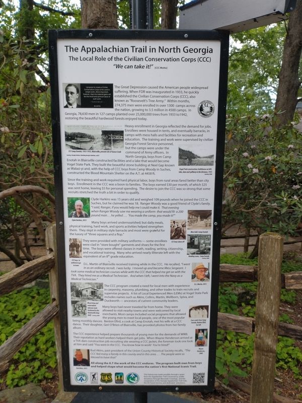 The Appalachian Trail in North Georgia Marker - Panel 4 image. Click for full size.