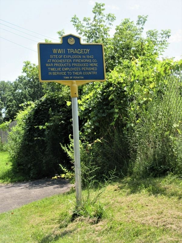 WWII Tragedy Marker August 2023 image. Click for full size.
