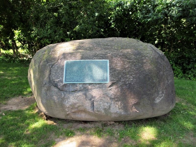 Here Stands one of the Oldest Pieces of Earth Marker image. Click for full size.