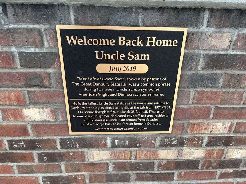 Welcome Back Home Uncle Sam Marker image. Click for full size.