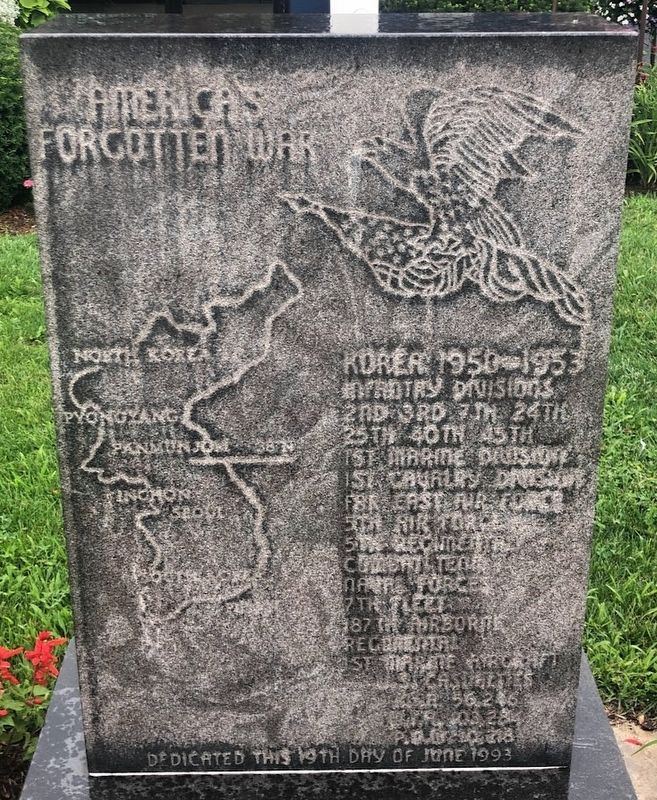 Korean War Memorial Marker. Click for full size. Korean War Memorial Marker image. Click for full size.