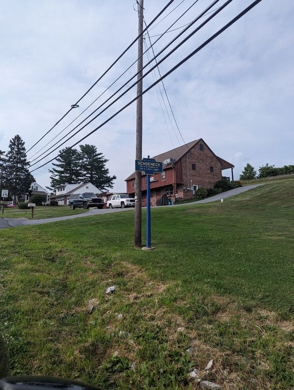 Schoeneck Marker. Click for full size. Schoeneck Marker image. Click for full size.