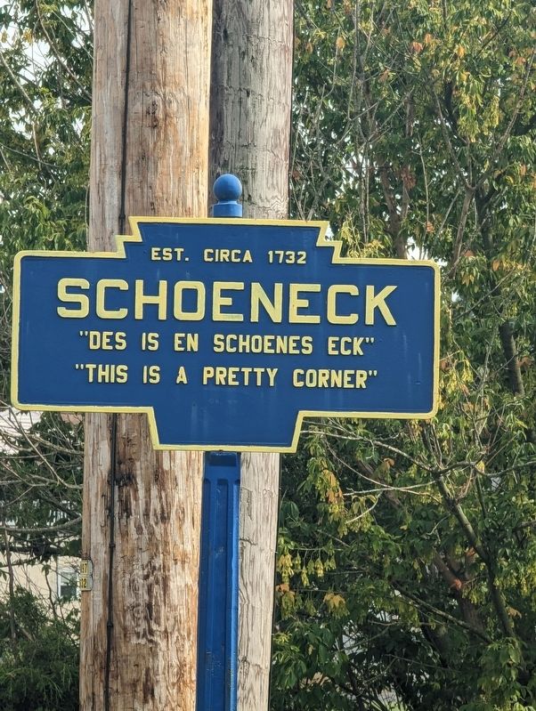 Schoeneck Marker image. Click for full size.