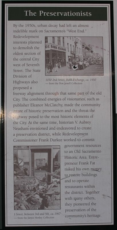 The Preservationists Marker image. Click for full size.