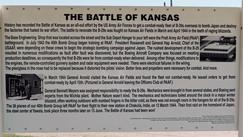 The Battle of Kansas Marker image. Click for full size.