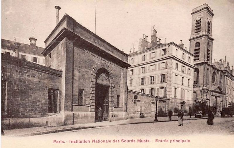 Main Entrance - Institution Nationale des Sourds Muets image. Click for full size.