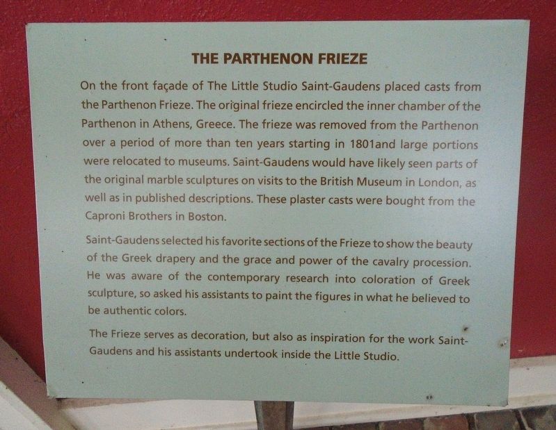 The Parthenon Frieze Marker image. Click for full size.