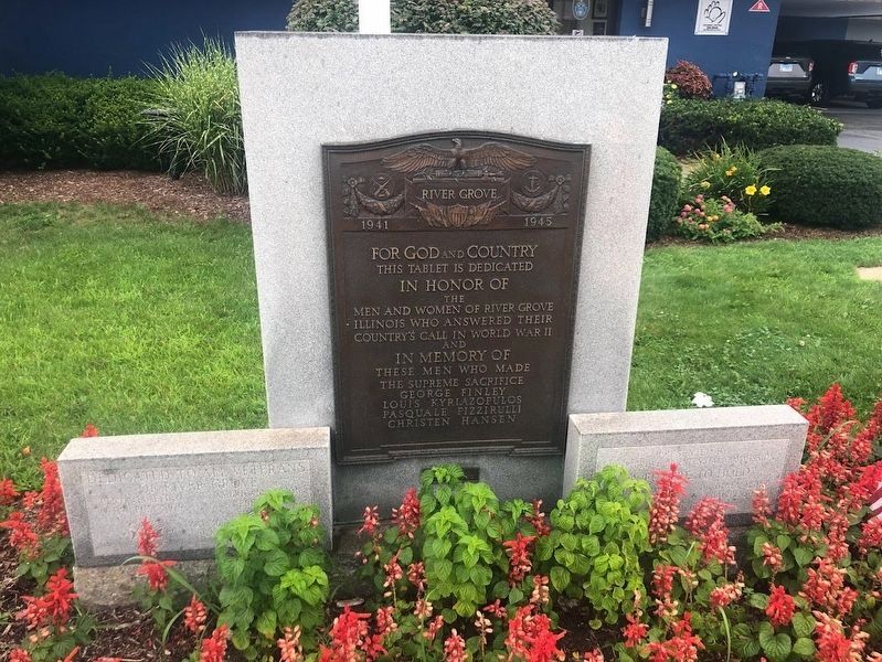 River Grove World War II Memorial. Click for full size. River Grove World War II Memorial image. Click for full size.