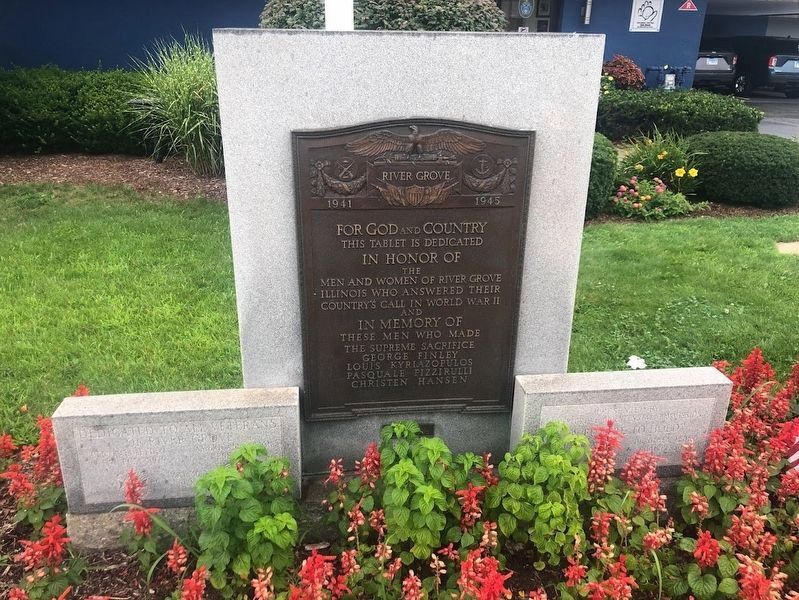 River Grove World War II Memorial image. Click for full size.