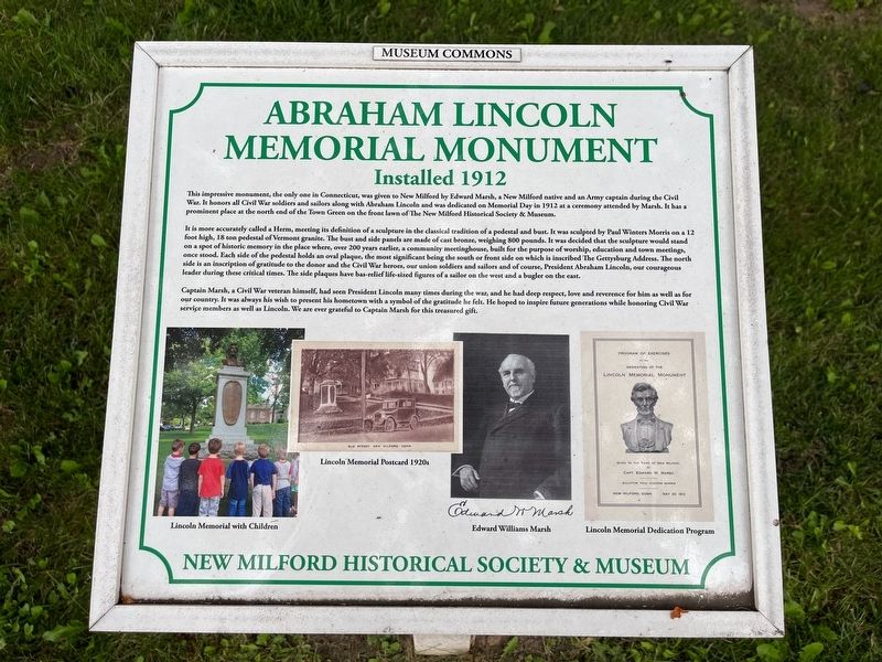 Abraham Lincoln Memorial Monument Marker image. Click for full size.