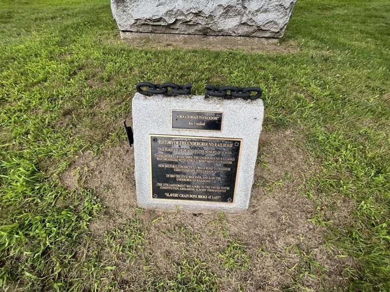History of the Underground Railroad Marker image. Click for full size.