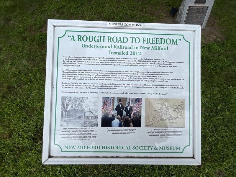 "A Rough Road to Freedom" Marker image. Click for full size.