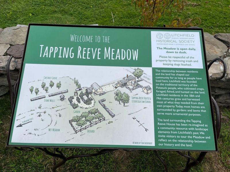 Welcome to the Tapping Reeve Meadow Marker image. Click for full size.