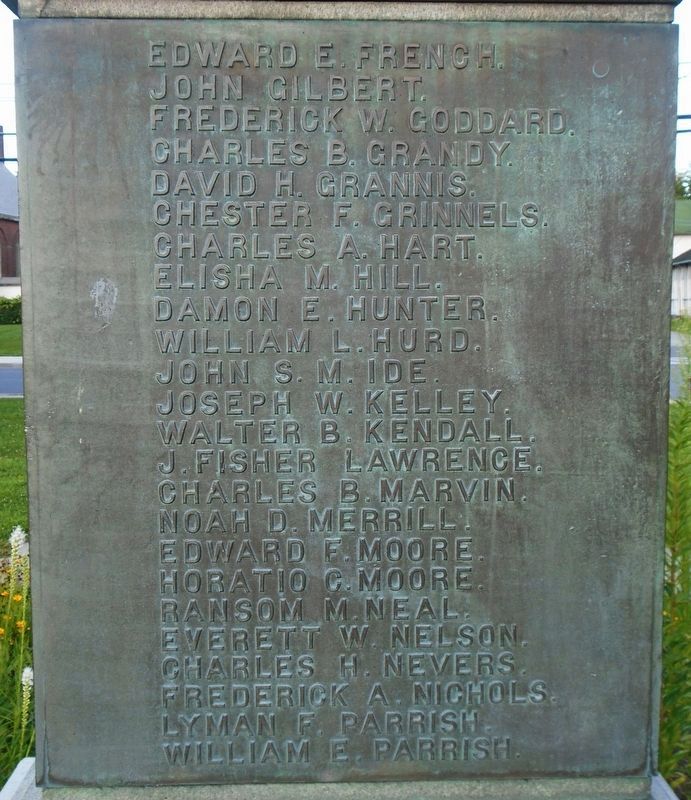 Civil War Memorial Honored Dead. Click for full size. Civil War Memorial Honored Dead image. Click for full size.