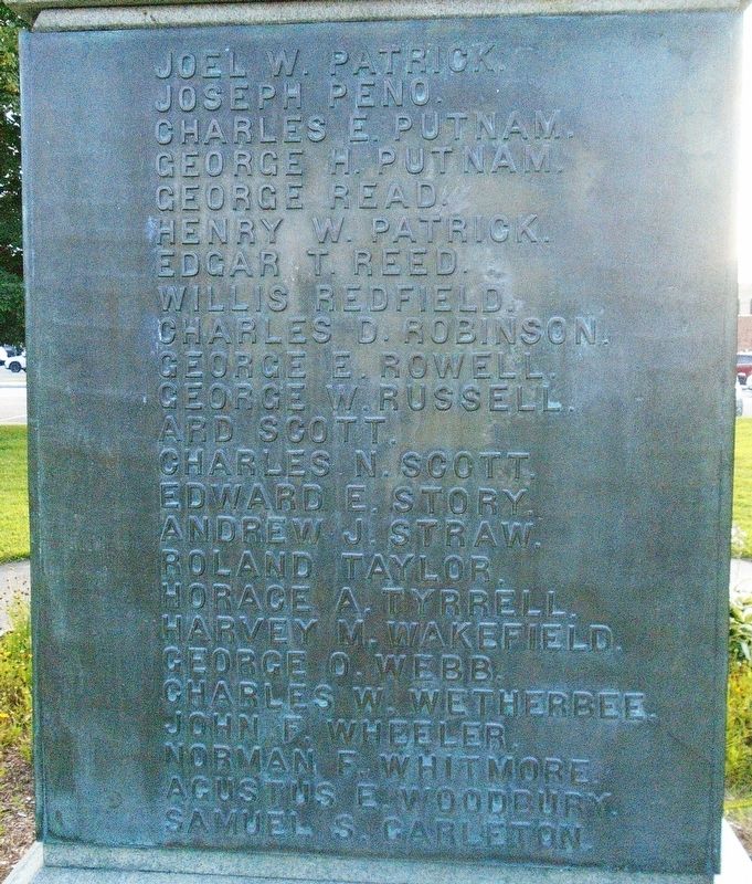 Civil War Memorial Honored Dead. Click for full size. Civil War Memorial Honored Dead image. Click for full size.