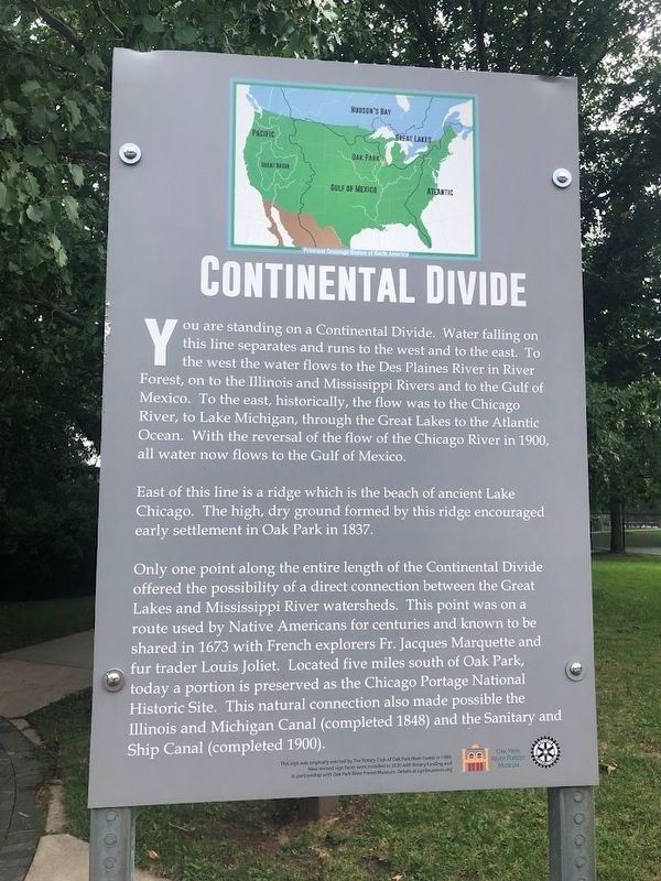 Continental Divide Marker. Click for full size. Continental Divide Marker image. Click for full size.