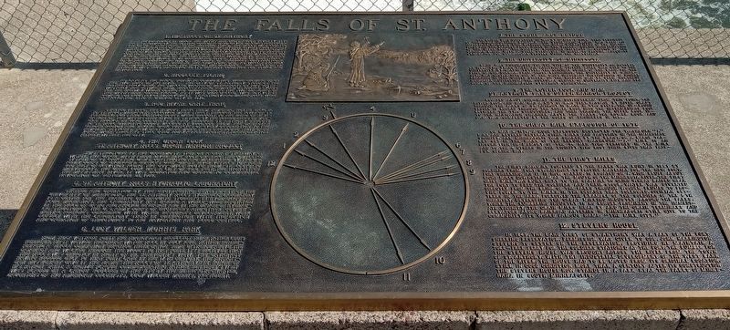 The Falls of St. Anthony Marker image. Click for full size.