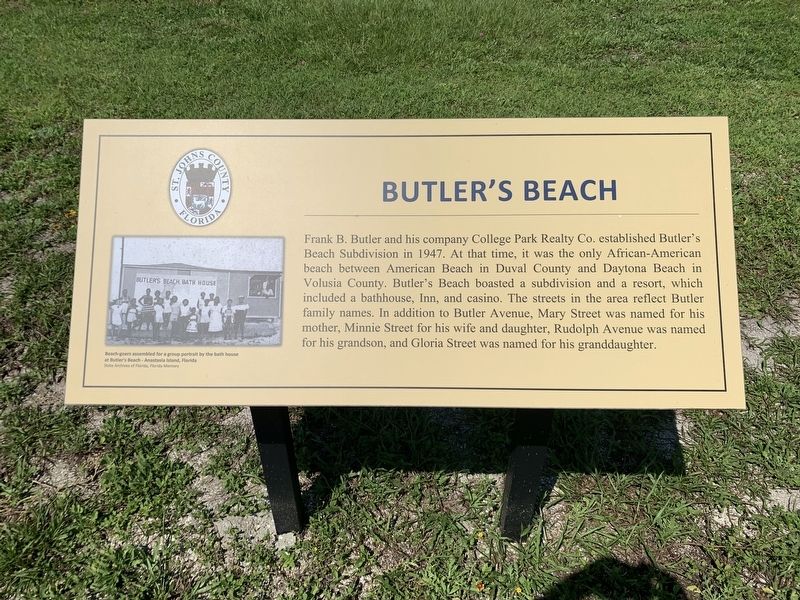 Butler's Beach Marker image. Click for full size.