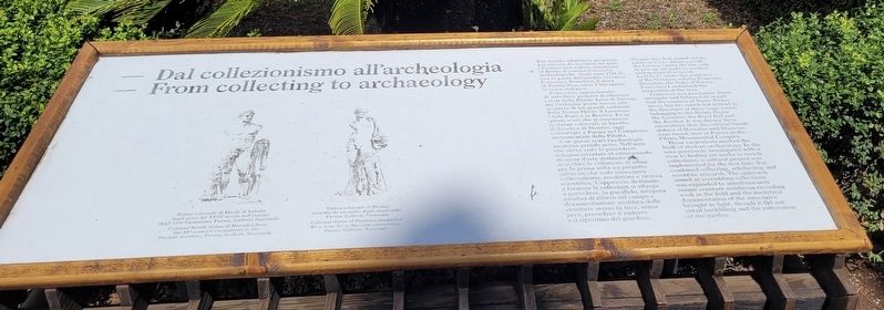 Dal collezionismo all'archeologia / From collecting to archaeology Marker image. Click for full size.