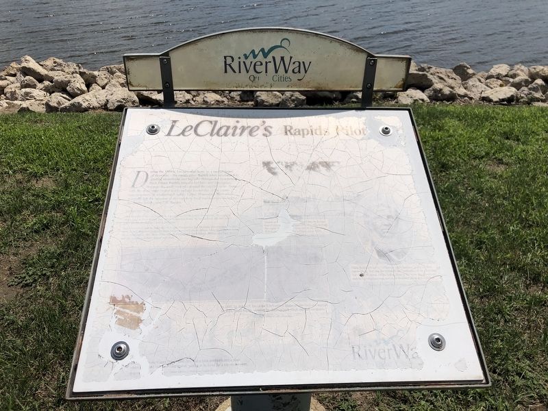 LeClaire's Rapid Pilots Marker image. Click for full size.
