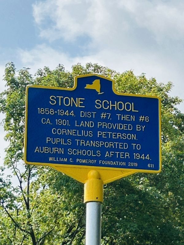Stone School Marker image. Click for full size.