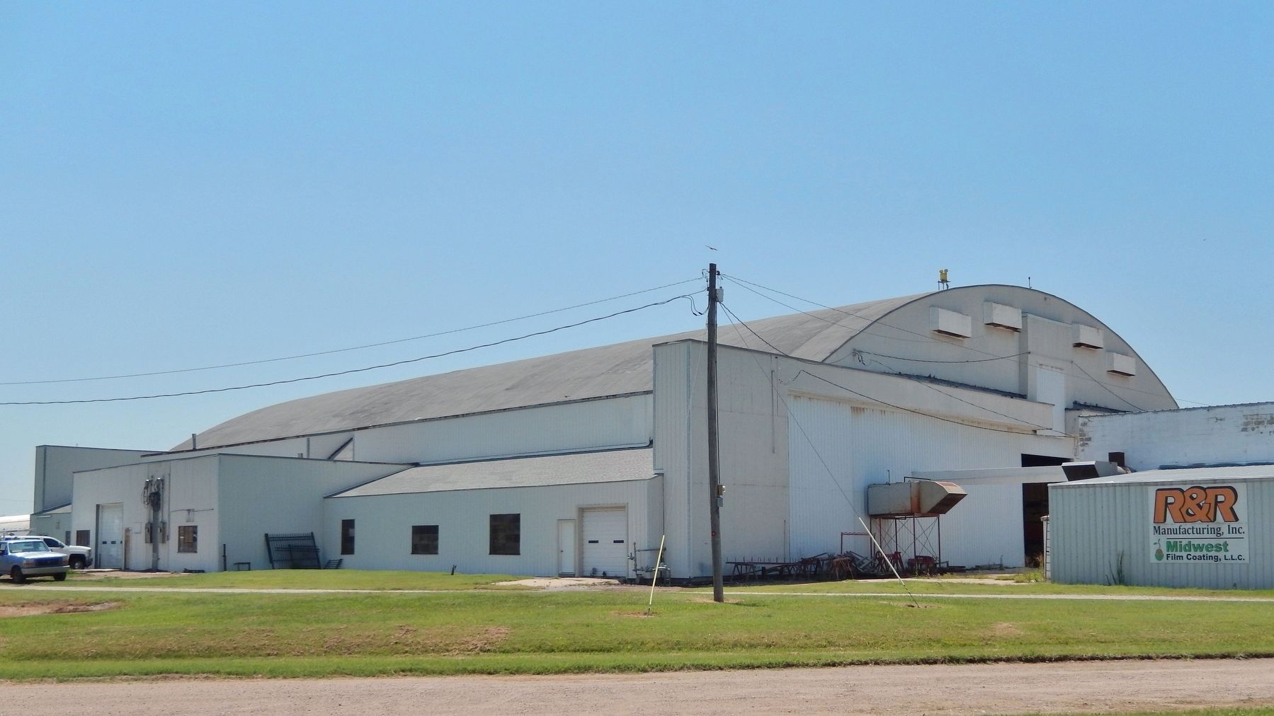 Sub-Depot Hanger (Hanger #1) (<i>northeast elevation</i>) image. Click for full size.