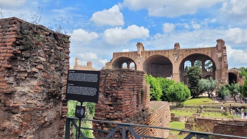 The view of the Via Nova Marker and the Roman Forum image. Click for full size.