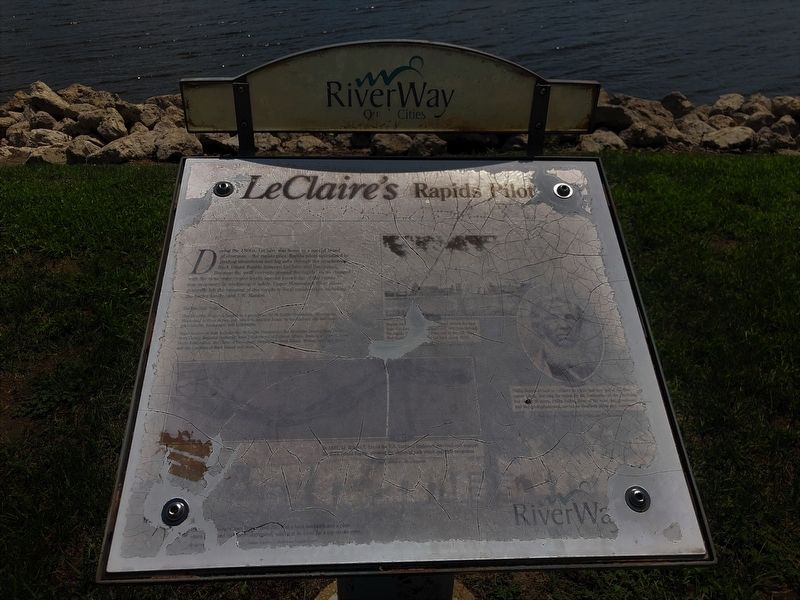 LeClaire's Rapid Pilots Marker image. Click for full size.
