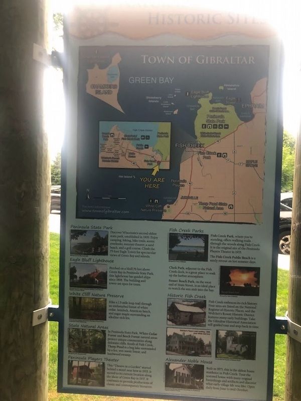 Town of Gibraltar Historic Sites. Click for full size. Town of Gibraltar Historic Sites image. Click for full size.