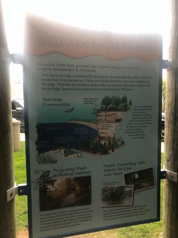 Niagara Escarpment Marker. Click for full size. Niagara Escarpment Marker image. Click for full size.